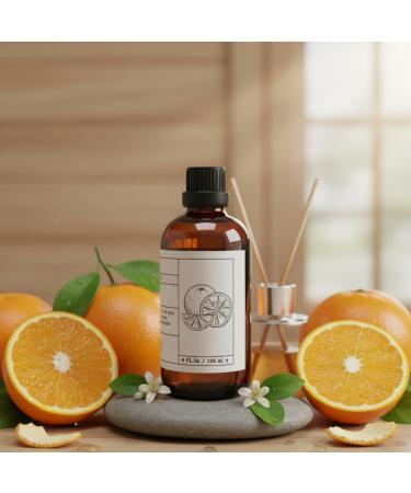 Firitalia Orange Essential Oil 4 Fl Oz | 100% Pure Natural Cold-Pressed Oil for Energy, Cleaning & Skin Care | Zesty Citrus Aroma, Undiluted with Glass Dropper - Buy Online on GoSupps.com