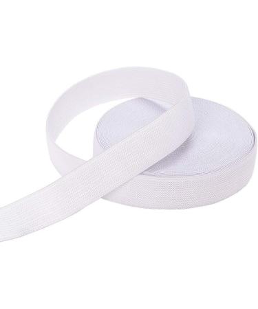 White 1 Inch Elastic Sewing Bands - 12 Yard High Elasticity Knit Spool for Waistbands, Pants, Clothes and Crafts DIY - Airisoer - Buy Online on GoSupps.com