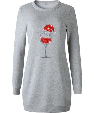 Women's Christmas Hoodie Sweatshirt Cartoon Hooded Dress for Holiday Parties | Autumn Winter Fashion - Buy Online on GoSupps.com