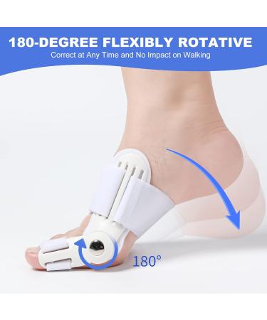Gushijieju 2 Pack Bunion Corrector for Women Men - Toe Straightener for Bunion Relief - Day Night Support - Buy Online on GoSupps.com
