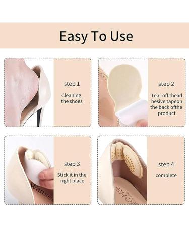 Heel Pads for Shoes - 2 Pairs Anti-Slip Liner Cushions | Prevent Rubbing & Slipping - Perfect for Comfort & Support - Buy Online on GoSupps.com