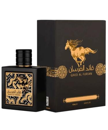 VAYUP 100% Original Arabic Luxury Qaed AL FURSAN Black 90-ML EDP Men Women Fragrance Perfume Musk Ambergris Oakmoss & Vanilla Scent 3.04 Floz Spray.