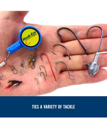 Hooks-Eze Fishing Gear Knot Tying Tool - Cover Hooks, Tie Strong Knots Easily - Great Fishing Accessory for All Ages in Blue - Buy Online on GoSupps.com