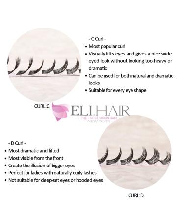 4D Premade Volume Eyelash Extensions - Mix Length 8-14mm Russian Cluster Individual Eyelashes C Curl | Shop Internationally - Buy Online on GoSupps.com