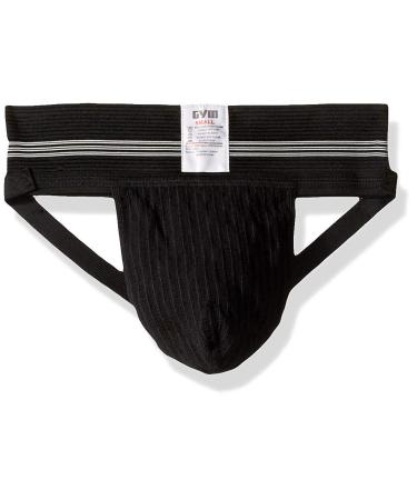 GYM mens 3" Wide Band Classic Athletic Supporter Medium Black