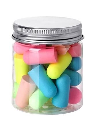 Ear Plugs 24 Pieces/box Sponge Sleep Travel Noise Reduction Earbuds Anti Noise Sleep Ear Protectors Loop Earplugs Canada(Mixed color)