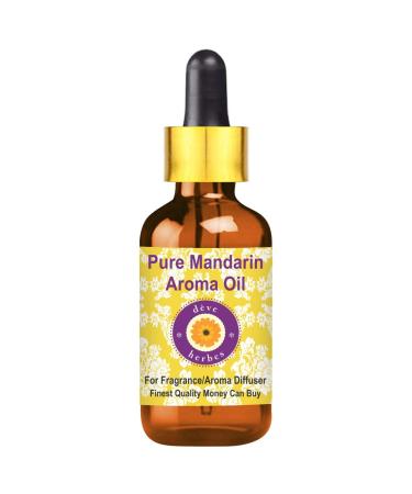 Deve Herbes Pure Mandarin Aroma Oil (Suitable for Aroma Diffuser) with Glass Dropper 15ml (0.50 oz) 15ml (0.50 Ounce) with Glass Dropper