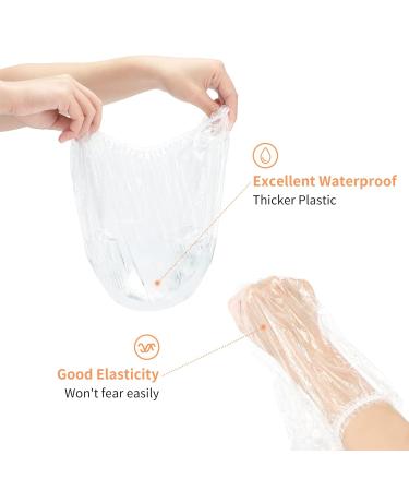 Buy G2plus 50 Pack Disposable Shower Hoods - 50cm Plastic Hair Protection Caps for Salon Spa Travel Hotel & Shower - Buy Online on GoSupps.com
