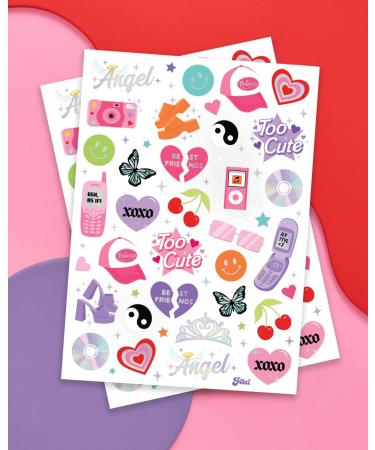 XO Fetti Y2K Party Temporary Tattoos - 2000's Party Decoration & Favor - Buy Online on GoSupps.com