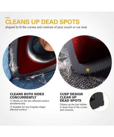 Analan Animal Hair Remover Brush - Ultimate Pet Hair Removal for Carpets Furniture Clothes & More (Includes Extra Blade) - Red - Buy Online on GoSupps.com