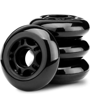 NONMON Inline Skate Wheels 72MM/80MM 85A Black 4 Pack - Replacement Wheels for Kids & Teens - Buy Online on GoSupps.com