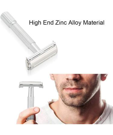 Shaves For Men Stainless Steel Long Handle Double Edge Safety Shave Clean Shaving Shave For Men And Women Adjustable Men'S Shave Manual Handle Shaver - Buy Online on GoSupps.com