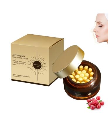 SKZKK Moisturizing cream with retinol capsules deeply hydrates firms with collagen improves skin elasticity reduces dryness and sagging skin reduces fine lines (1PCS)