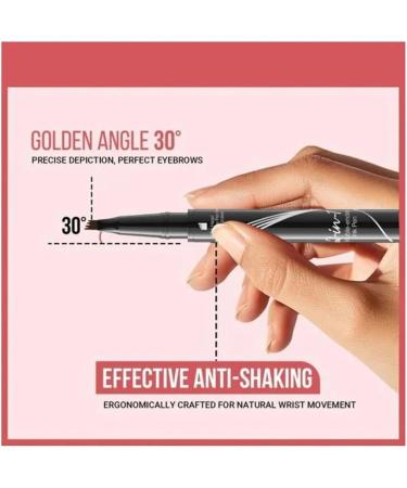 Hellokiss Liquid Eyebrow Pen Trailott Eyebrow Pen Hellokiss Liquid Eyebrow Pen 4 Tips 2-in-1 Microblading Eyebrow Pencil Waterproof Double Head Liquid Eyebrow Pencil for Natural Makeup All Day(Gra - Buy Online on GoSupps.com