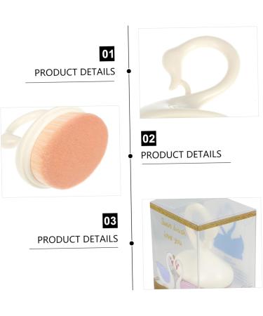 FRCOLOR Makeup Brush Powder Brush Blending Brush All over Shadow Brush Liquid Powder Foundation Brush Makeup Concealer Brush Face Brush White No Trace Polishing Powder Artificial Fiber - Buy Online on GoSupps.com