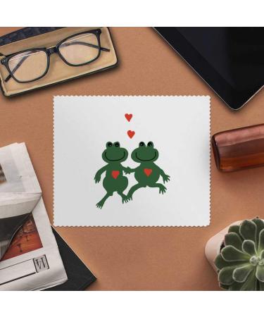 Buy 2 x 'Frogs in Love' Microfiber Lens/Glasses Cloths | Perfect for Cleaning Eyewear - Fast International Shipping - Buy Online on GoSupps.com