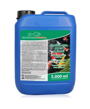Gartenteich-Direkt thread algae stop liquid for the garden pond (quick effect reliably removes thread algae algae destroyer and thread algae remover) size: 5 l
