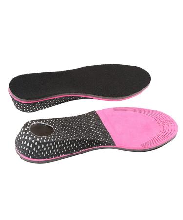 NOLITOY 1 Pair Booster Pad Sports Shoe Cushion Athletic Shoe Insert Height Lift Insoles Comfortable Insoles Elevator Insoles Lolita Gothic Red Half Pad Increased Men and Women Memory Foam Red 25.5X3X0.7cm