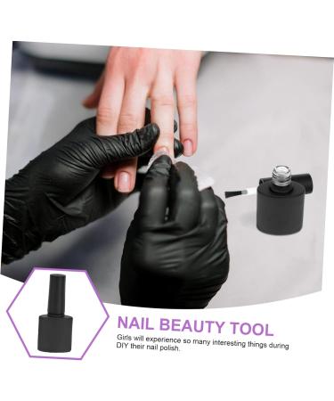  ARTSEWPLY 10 Pieces Bottle Nail Polish Nail Gel Builder Holder For Nail Polish Refillable Nail Polish DIY Nail Couture Gel Nail Polish Package Nail Bottles Para Plastic P.p Black - Buy Online on GoSupps.com