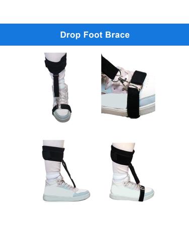 Drop Foot Brace for Hemiplegia - Adjustable Foot Drop Corrector Orthosis & Ankle Support for Plantar Fasciitis & Gait Correction - Buy Online on GoSupps.com