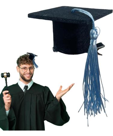 AIYING Small Graduation Hat - 3D Doctoral Hat Hair Clip Headband | 10 3D Graduation Hat Hairpins Dress up Photo Decoration Supplies for Graduation Blue - Buy Online on GoSupps.com