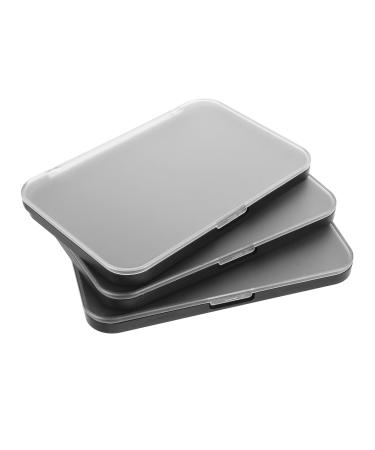 Hemobllo Hemobllo 3 Piece DIY Cosmetic Storage Tray with Clear Lid Suitable for Lipstick Blush Powder Efficient Organization Travel Friendly