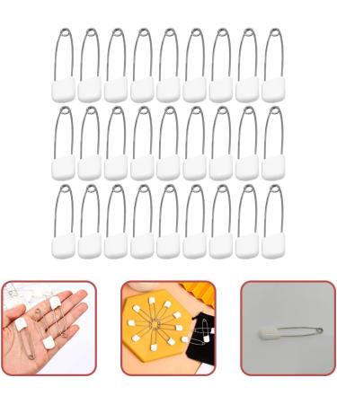400 Pcs iplusmile Safety Pins for Toddlers and Newborns - Baby Diaper Pins with Plastic Locking Head - Toddler Bibs and Clothing Supplies - White Steel Pins 5.4x1cm (Pack of 4) - Buy Online on GoSupps.com