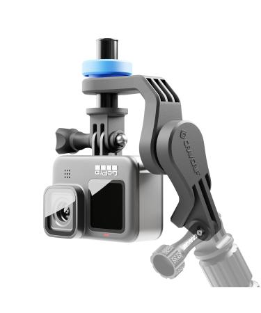 GRAVGRIP V2 Hydraulic Leveling Mount for Action Camera, GoPro, DJI, Insta360 - Pocket-Sized Leveler, Gimbal, JIB - No Batteries, No Charging, Waterproof, Ultra-Compact, Durable