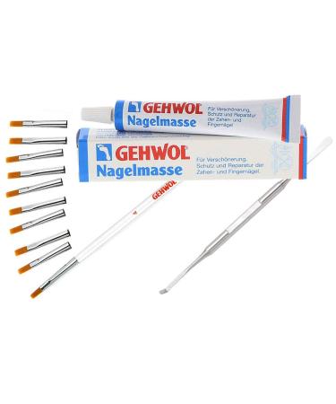 Set GEHWOL nail mass gel brush size 4 with 9 replacement heads Kosmetex double gel spatula 14cm for gel modelling set 2 - Buy Online on GoSupps.com