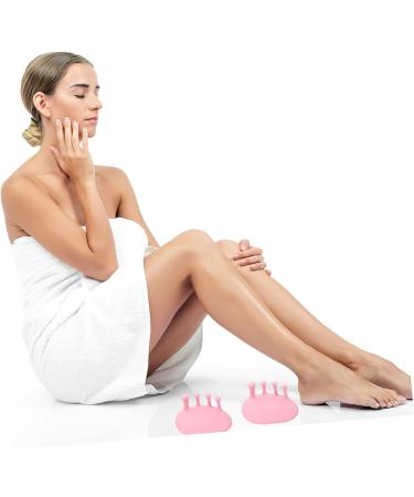 Silicone Gel Toe Spreader & Hammer Toe Splint - Miss Fashionable Pink | 1 Pair Toe Separator & Protector for Foot Corrector - 11X10X6CM - Buy Online on GoSupps.com