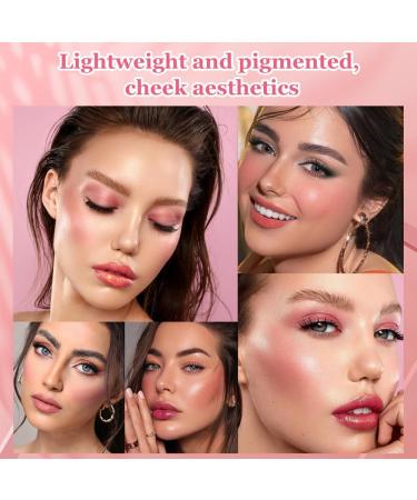 Fengyang Matte Powder Blush Palette Blush Palette Matte Blush Smooth Highlighted Powder Blush Palette for Cheeks Natural Makeup - Buy Online on GoSupps.com