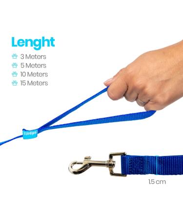 Edipets Waterproof Dog Training Line - 3m Dark Blue Leash for Large & Small Dogs | Robust Tow Line for Optimal Control - Buy Online on GoSupps.com