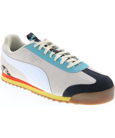 PUMA Men's Roma Basic HC Lifestyle Sneakers Shoes 11.5 - White Porcelain - Buy Online on GoSupps.com