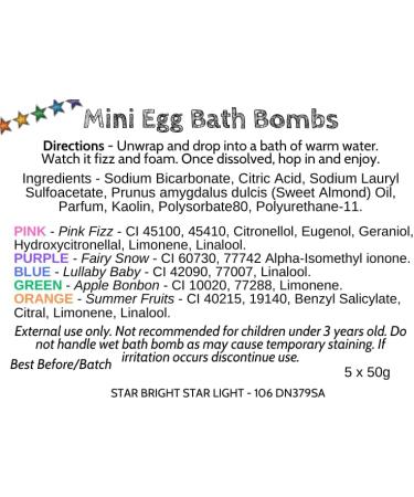 5 Mini Egg Handmade Bath Bombs Gift Set - Buy Online on GoSupps.com