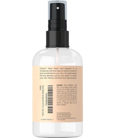 Coera Rose Water & Glycerin Spray for Face | 8 fl oz | Facial Toner | Hydrating & Moisturizing for Skin and Hair | Free of Parabens SLS & Preservatives | Packaging May Vary - Buy Online on GoSupps.com