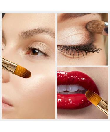 4 Piece Gradient Retractable Makeup Brush Set for Lips, Eyes, and Foundation - Dual End Travel Brush Tool with Cap - Buy Online on GoSupps.com