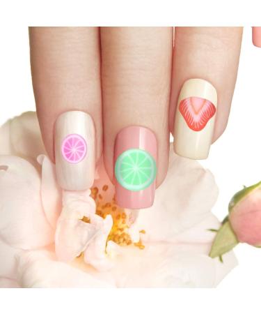 SOLUSTRE Fruit Clay for Nails Nail Fruit Slices Fruit Clay Making Supply DIY Fruit Nail Decorations Tropical Nail Art for Girl Women Home Nail Decorations - Buy Online on GoSupps.com