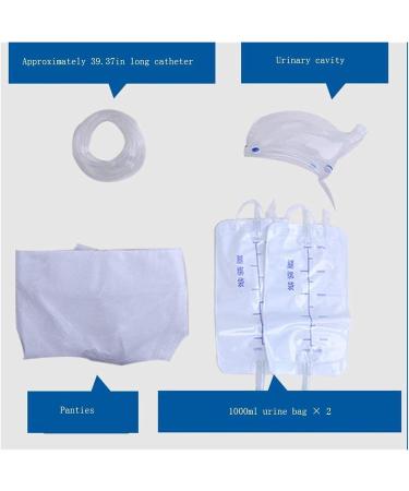 Seamless Stable with Collection Bag Portable Leak Proof Leg Pee Holder Wearable Urine Bag Incontinence Pants for Elder 0123 - Buy Online on GoSupps.com