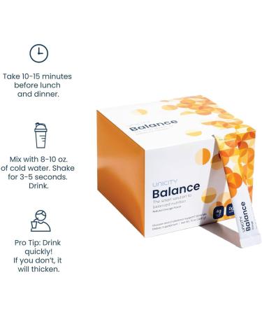 UNICITY BALANCE ORANGE - Stay Full Longer Slowing Carbohydrate Absorption (30 Packets). Helps Support a Healthy Digestive System and Keeps Your Body Well Maintained (30-Day Supply) - Buy Online on GoSupps.com