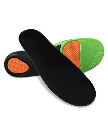 Plantar Fasciitis Insoles Relief Support Pain Relief Orthotics Flat Feet Orthotic Insert High Arch Support Orthotic Insoles Shock Absorbing Inserts for Work&Daily (S-Men 4.5-8.5/ Women 5.5-9.5)