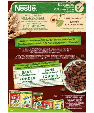  G n rique CHOCAPIC - Organic Cereal 375g - A healthy and delicious breakfast - Economical size for the whole family - Pack of 3 - Buy Online on GoSupps.com