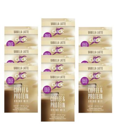 CLICK All-in-One Protein & Coffee Meal Replacement Drink Mix Vanilla Latte 10 Single Serving Packets (1.1 Ounce) (Vanilla Latte)