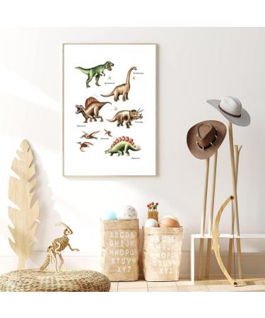 MeinBaby123 Dino Poster Double-Sided DIN A2 - Boys Dinosaur Decoration for Children's Room - Buy Online on GoSupps.com