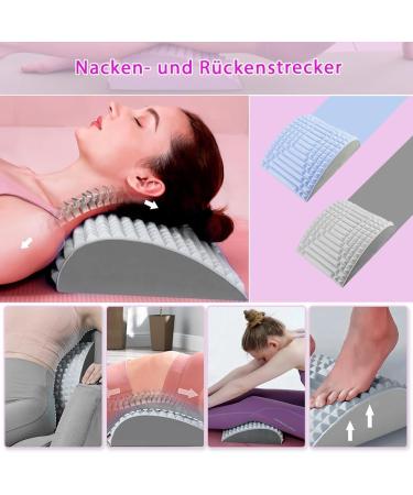 Buy GCFFOM 2-in-1 Neck & Back Extensor - Versatile Stretcher for Neck & Back Pain Relief - Gray - Buy Online on GoSupps.com