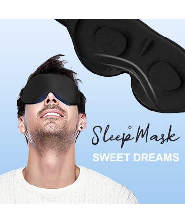 Arana AQ/Black Dream Sleep Mask for Men and Women - Comfortable Blindfold for Better Sleep - Buy Online on GoSupps.com