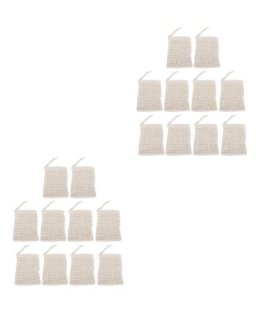 FRCOLOR 20 Pcs Soap Foaming Bag Soap Storage Cotton Soap Nylon Soap Bag Foaming Net Paint Rack Miniatures Soap Saver Pouch Net Natural Soap Beam Port Bag Sisal