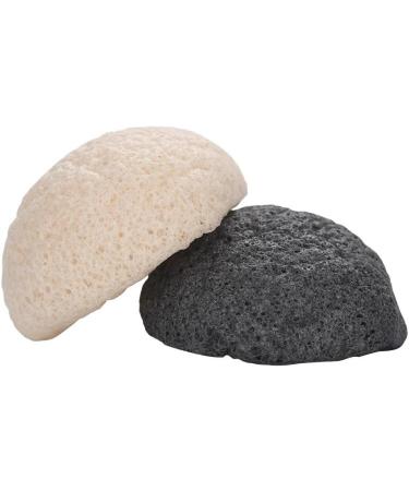 Round Konjac Puff Natural Konjac Face Wash Flutter Gentle Exfoliating Sponge for Facial Cleaning - Buy Online on GoSupps.com