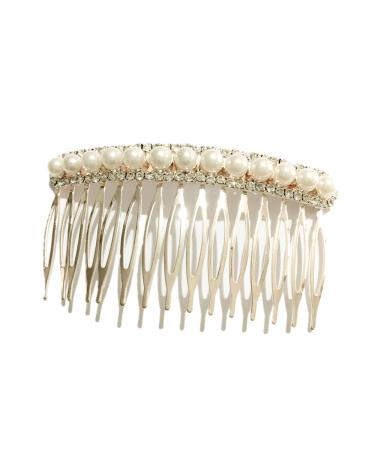 LETSP Rhinestone Pearl Bridal Hair Comb Wedding Hairpin (07) - Fashion Accessories - Buy Online on GoSupps.com