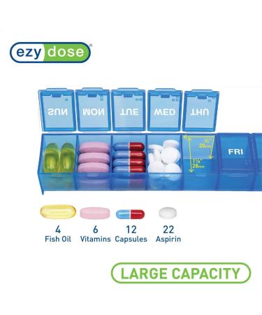 EZY DOSE 7-Day Medication Organizer Bundle | Pill Case & Cutter | Travel-Friendly BPA Free | Easy Pill Management - Buy Online on GoSupps.com