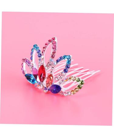 Housoutil 1pc Womens Barrettes for Hair Bridal Headpiece Hair Jewels for Women Bridal Insert Comb Hair Claw Clips for Women Fancy Hair Ties Tiara Flower Headband Miss Crystal - Buy Online on GoSupps.com